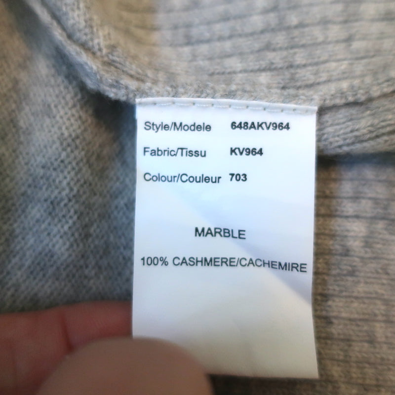 Michael Kors Cashmere Sweater Dress with Cowl Marble Gray Size Medium
