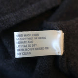 White + Warren Cashmere Colorblock Sweater Dress Black/Gray Size Medium