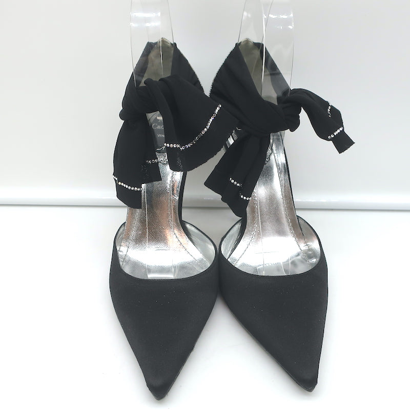 Rene Caovilla Crystal-Embellished Ankle Tie d&
