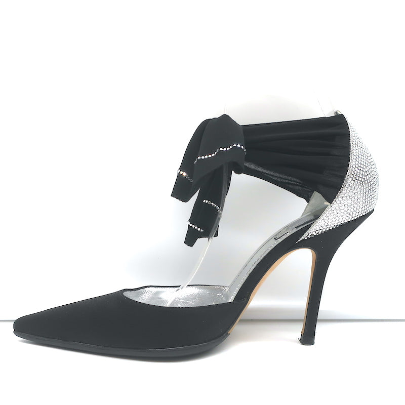 Rene Caovilla Crystal-Embellished Ankle Tie d&
