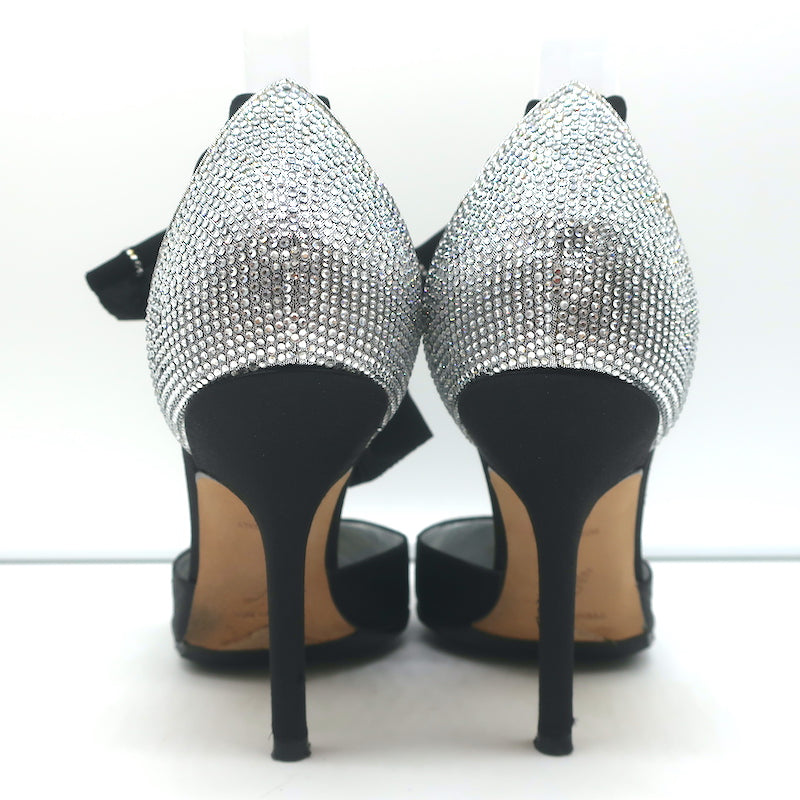 Rene Caovilla Crystal-Embellished Ankle Tie d&