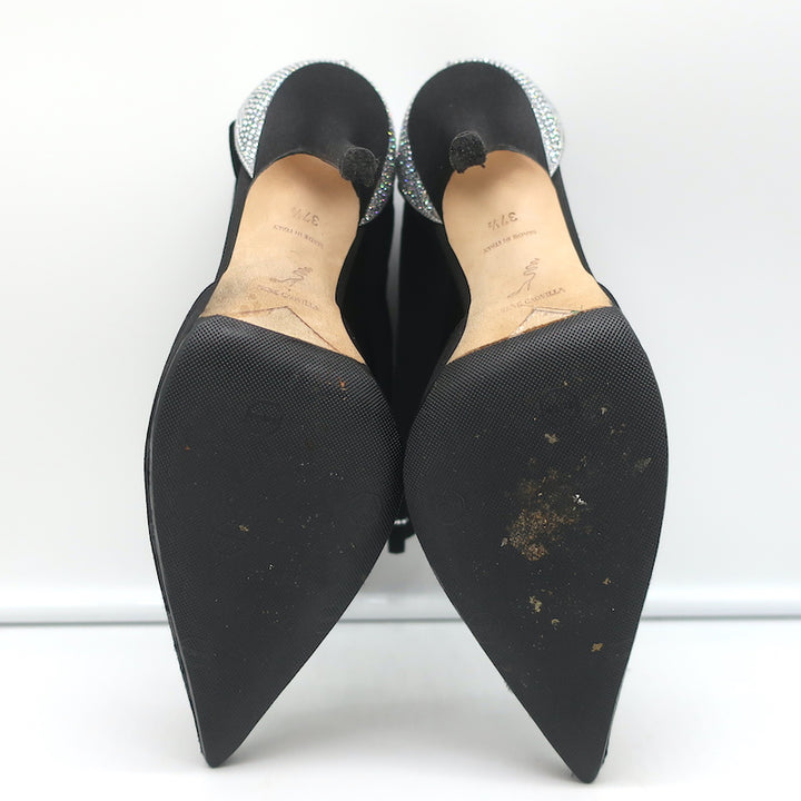 Rene Caovilla Crystal-Embellished Ankle Tie d&