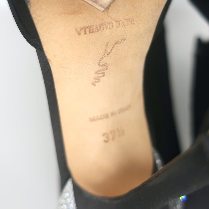 Rene Caovilla Crystal-Embellished Ankle Tie d&