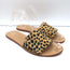 Loeffler Randall Slide Sandals Sibi Cheetah Print Calf Hair Size 9