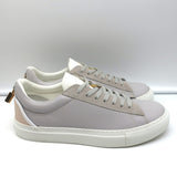 Buscemi Tennis Lock Low Top Sneakers Gray Leather & Suede Size 38.5