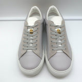 Buscemi Tennis Lock Low Top Sneakers Gray Leather & Suede Size 38.5