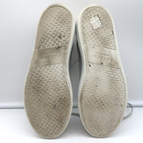 Buscemi Tennis Lock Low Top Sneakers Gray Leather & Suede Size 38.5