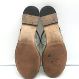 Chanel 19S Fantasy PVC Printed Mules Black Patent Leather Trim Size 38C