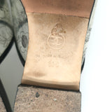 Chanel 19S Fantasy PVC Printed Mules Black Patent Leather Trim Size 38C