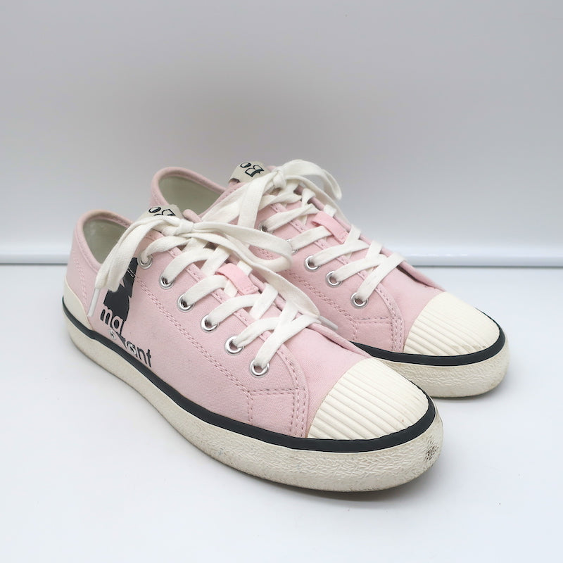heks Ufrugtbar Skalk Isabel Marant Binkoo Low Top Sneakers Pink Canvas Size 8 Womens – Celebrity  Owned