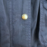 Burberry Brit Hooded Utility Jacket Navy Cotton Size Medium