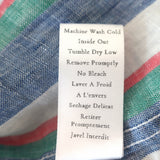 Frank & Eileen Eileen Button Down Shirt Multicolor Striped Linen Size Small NEW