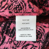 Derek Lam 10 Crosby Top Pink Floral Print Cotton Size 2 Tie-Neck Blouse NEW
