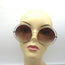 Zac Posen Rochelle Oversize Round Sunglasses Gold