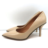 Givenchy Zipper Pumps Beige Patent Leather Size 36 Pointed Toe Heels