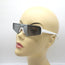 Balenciaga Ski Mirrored Rectangle Sunglasses White BB0003S 002
