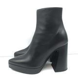Proenza Schouler Platform Pointed Toe Ankle Boots Ave Black Leather Size 36.5