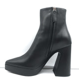 Proenza Schouler Platform Pointed Toe Ankle Boots Ave Black Leather Size 36.5