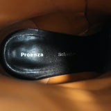 Proenza Schouler Platform Pointed Toe Ankle Boots Ave Black Leather Size 36.5