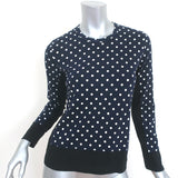Comme des Garcons Polka Dot Long Sleeve T-Shirt Navy/Black Size Small