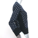 Comme des Garcons Polka Dot Long Sleeve T-Shirt Navy/Black Size Small