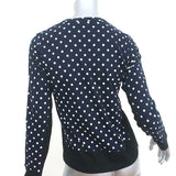 Comme des Garcons Polka Dot Long Sleeve T-Shirt Navy/Black Size Small
