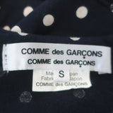 Comme des Garcons Polka Dot Long Sleeve T-Shirt Navy/Black Size Small