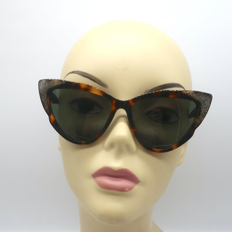 Balmain Eyewear Marble-print Cat-Eye Sunglasses - Blue