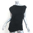 Givenchy Asymmetric Snap-Side Top Black Cashmere-Blend Jersey Size 38