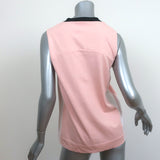 Marni Sleeveless V-Neck Top Light Pink Cotton Jersey & Poplin Size 38