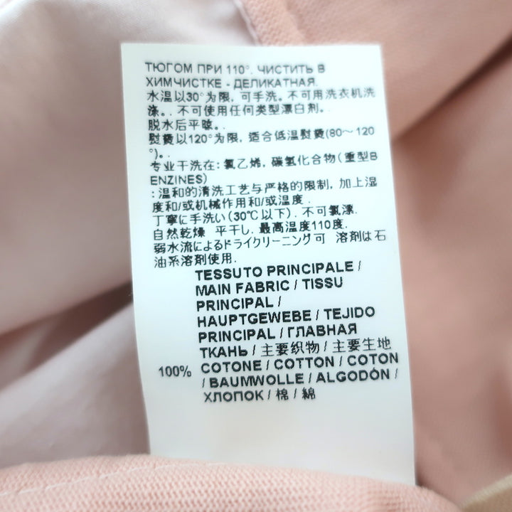 Marni Sleeveless V-Neck Top Light Pink Cotton Jersey &amp; Poplin Size 38