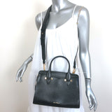 Salvatore Ferragamo Today Small Satchel Black Pebbled Leather Crossbody NEW