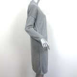 Eileen Fisher Long Cardigan Gray Peruvian Cotton-Blend Size Petite Medium