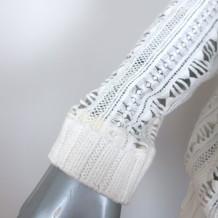 SEA New York SEA Fringe-Trim sweater Small, side