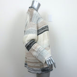 Lamberto Losani Cardigan Cotton-Blend Melange Knit Size 42 Open Front Sweater