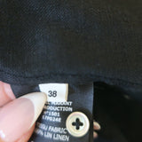 Isabel Marant Etoile Ruffle Blouse Daniela Black Embroidered Linen Size 38