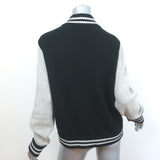 Marc Jacobs Varsity Sweater Jacket Black/Gray Wool-Cashmere Size Small