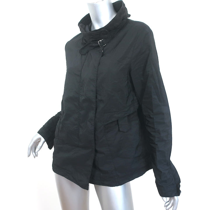 Transit Par-Such Lightweight Jacket Black Cotton-Blend Size 4