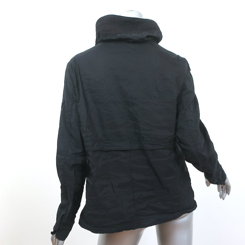 Transit Par-Such Lightweight Jacket Black Cotton-Blend Size 4