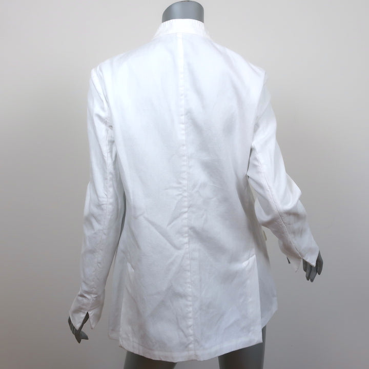 Massimo Alba Hong Kong Jacket White Cotton-Linen Size Large
