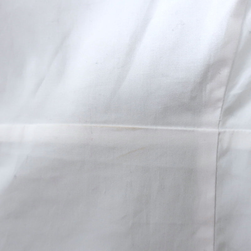 STAUD Puff Sleeve Top Lana White Stretch Cotton Size 6 NEW