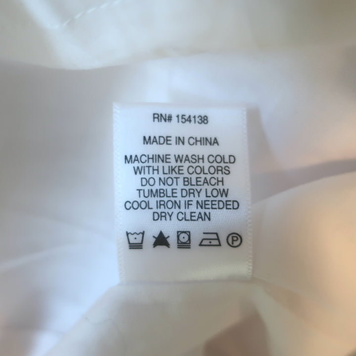 STAUD Puff Sleeve Top Lana White Stretch Cotton Size 6 NEW