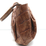 Giorgio Armani Crocodile Bucket Bag Brown Medium Shoulder Bag