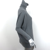Transit Par-Such Turtleneck Sweater Gray Wool-Blend Size 4 Boxy Pullover