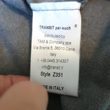 Transit Par-Such Turtleneck Sweater Gray Wool-Blend Size 4 Boxy Pullover