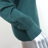 Maison Ullens Cashmere Cowl Neck Pullover Sweater Evergreen Size Medium NEW