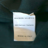 Maison Ullens Cashmere Cowl Neck Pullover Sweater Evergreen Size Medium NEW