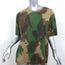 Victoria Beckham Camouflage Print T-Shirt Green Size Large Short Sleeve Top