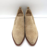Frye Billy Shootie Boots Beige Suede Size 8.5 Western Booties