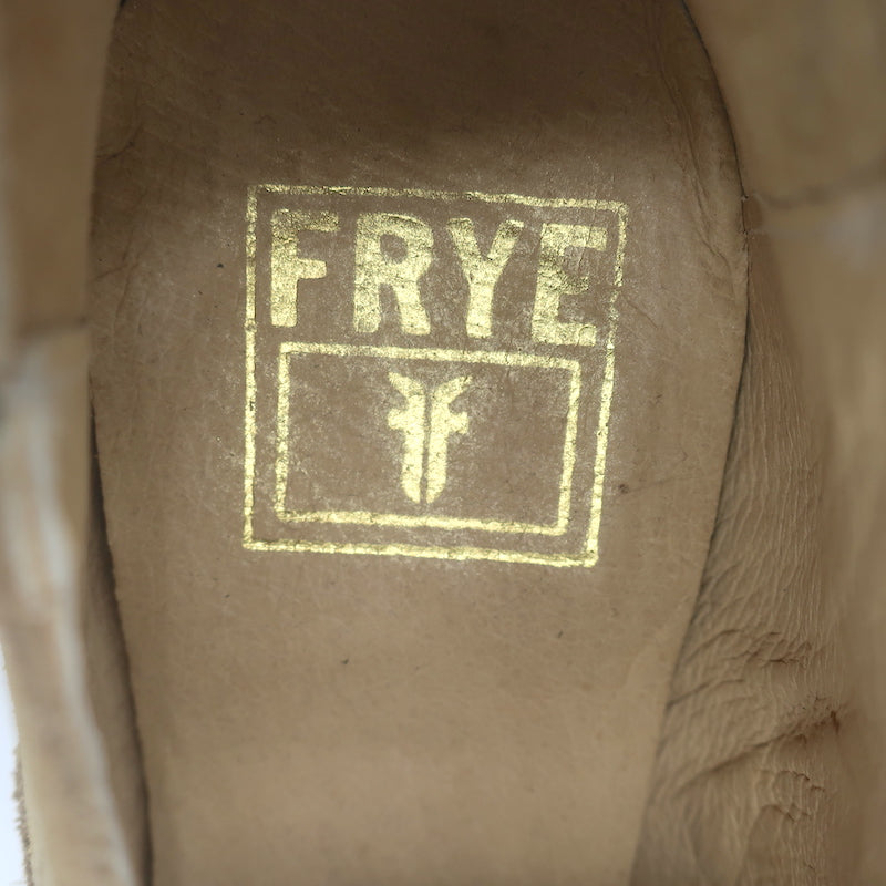 Frye Billy Shootie Boots Beige Suede Size 8.5 Western Booties